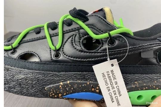 O-W Low Nike Green Blazer x Electro DH7863-001 Black 0910
